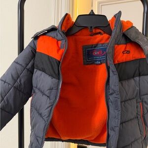CB Kids Puffer Jacket - Gray and Orange